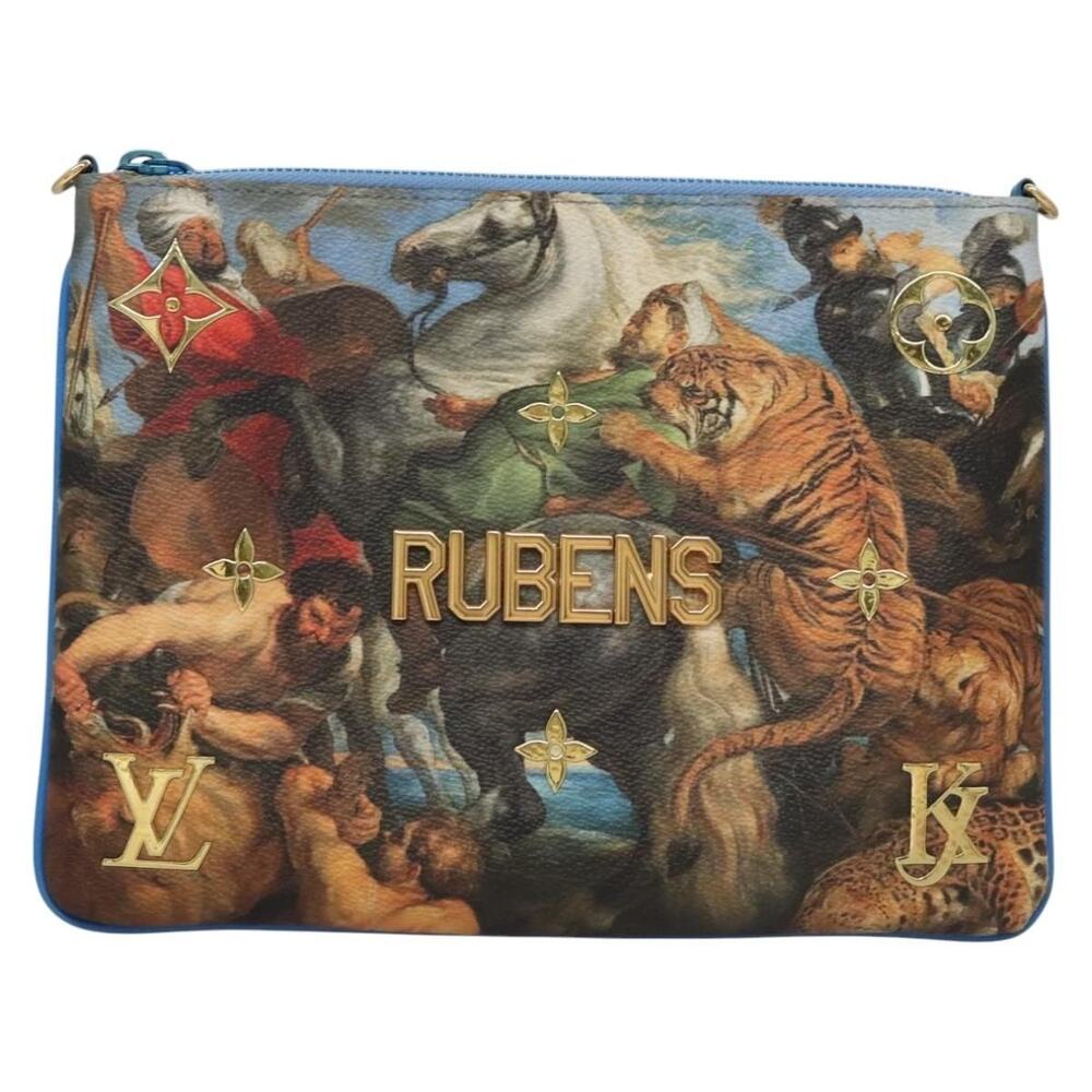 Louis Vuitton Celty Pochette Plat Pouch Koons Rubens